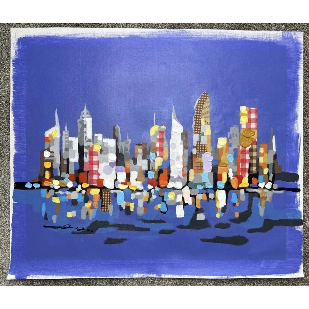 Colorful Cityscape Canvas Art